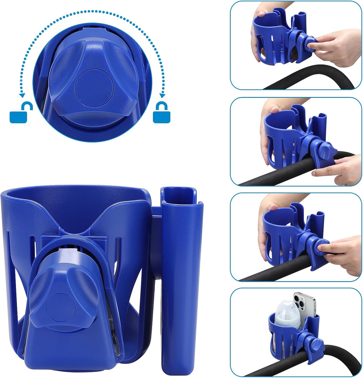 Stroller Cup Holder, Cup Holder for Walker Bike Wheelchair