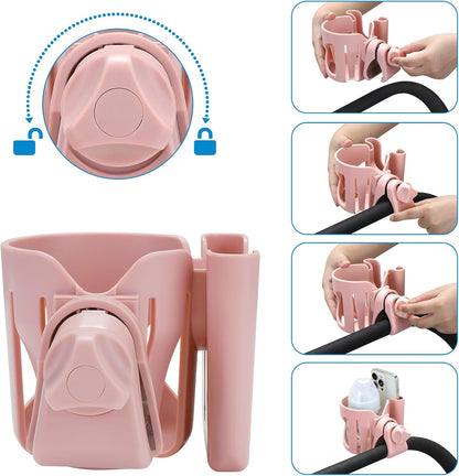 Stroller Cup Holder, Cup Holder for Walker Bike Wheelchair