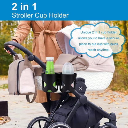 Stroller Cup Holder, Cup Holder for Walker Bike Wheelchair