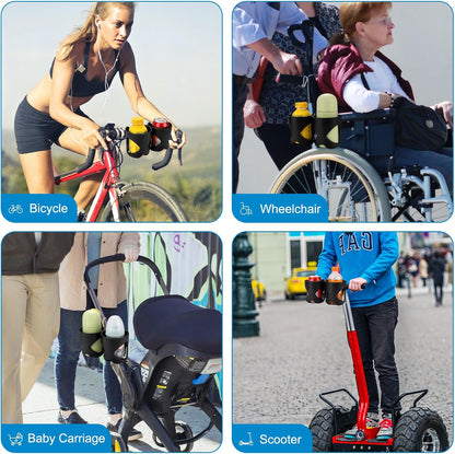 Stroller Cup Holder, Cup Holder for Walker Bike Wheelchair