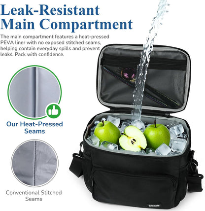 Flight Crew Lunch Bag with Trolley Sleeve, 10L Insulated Cooler