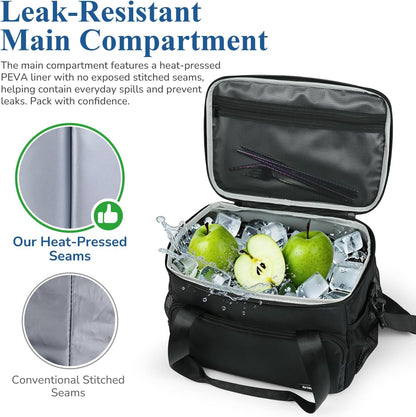 Flight Crew Lunch Bag with Trolley Sleeve, 10L Insulated Cooler