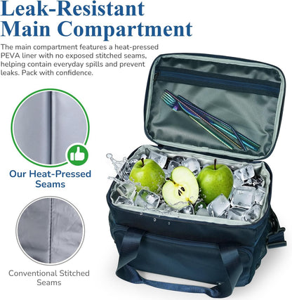 Flight Crew Lunch Bag with Trolley Sleeve, 10L Insulated Cooler