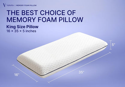 Camping Pillow - Backpacking Memory Foam Travel Pillow 1-Pack