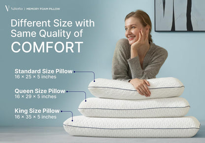 Camping Pillow - Backpacking Memory Foam Travel Pillow 1-Pack