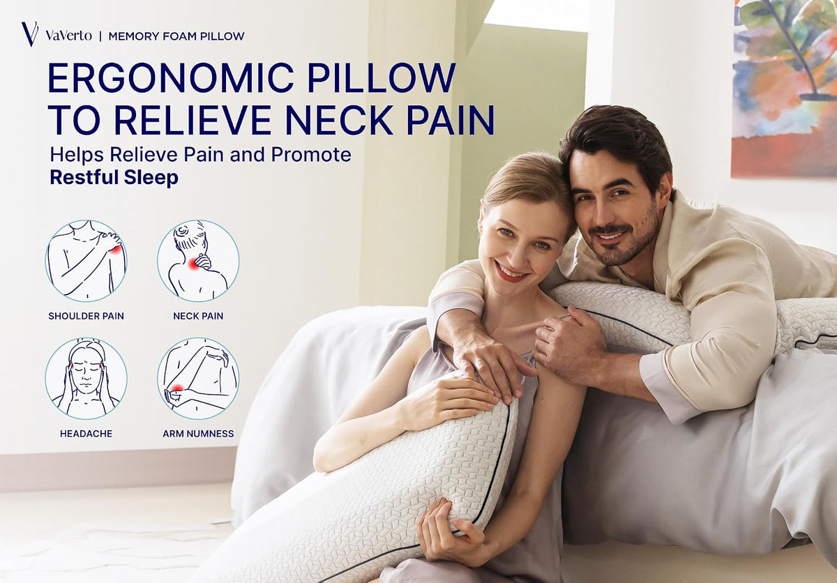 Camping Pillow - Backpacking Memory Foam Travel Pillow 1-Pack