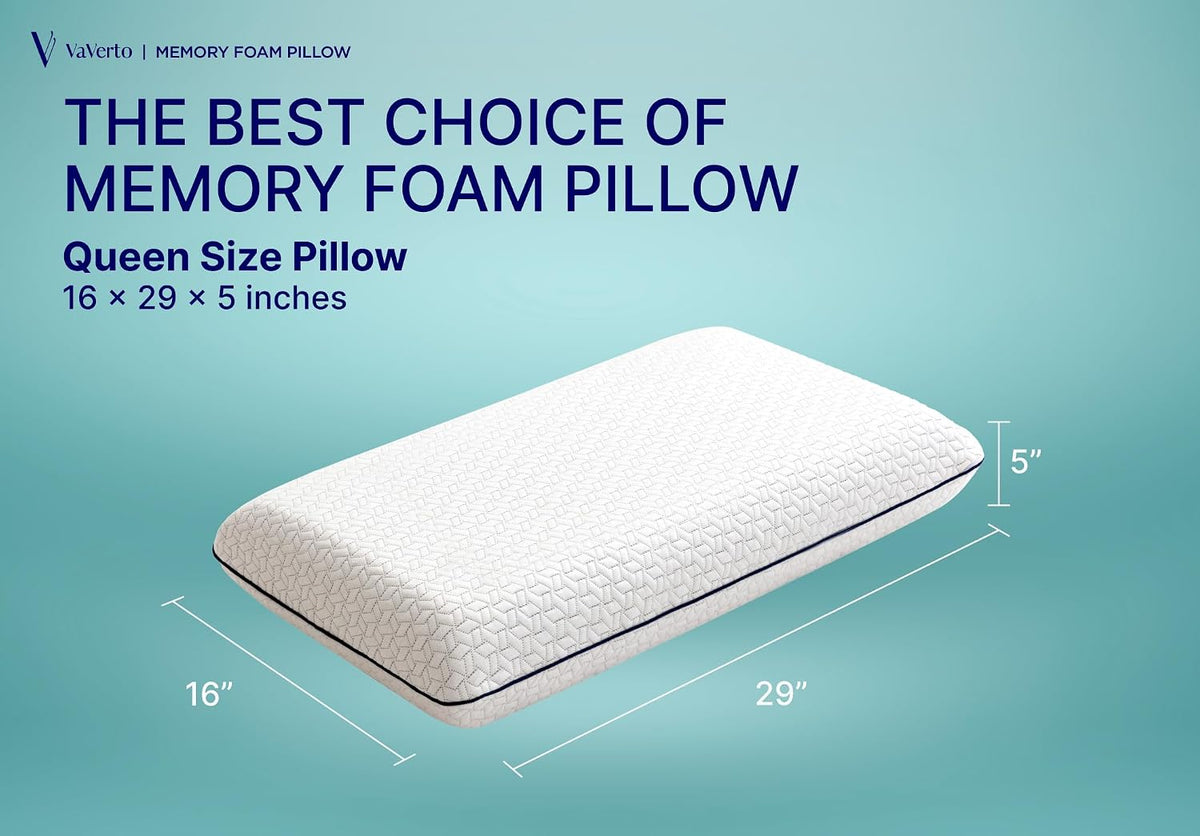 Camping Pillow - Backpacking Memory Foam Travel Pillow 1-Pack