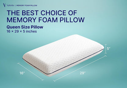 Camping Pillow - Backpacking Memory Foam Travel Pillow 1-Pack