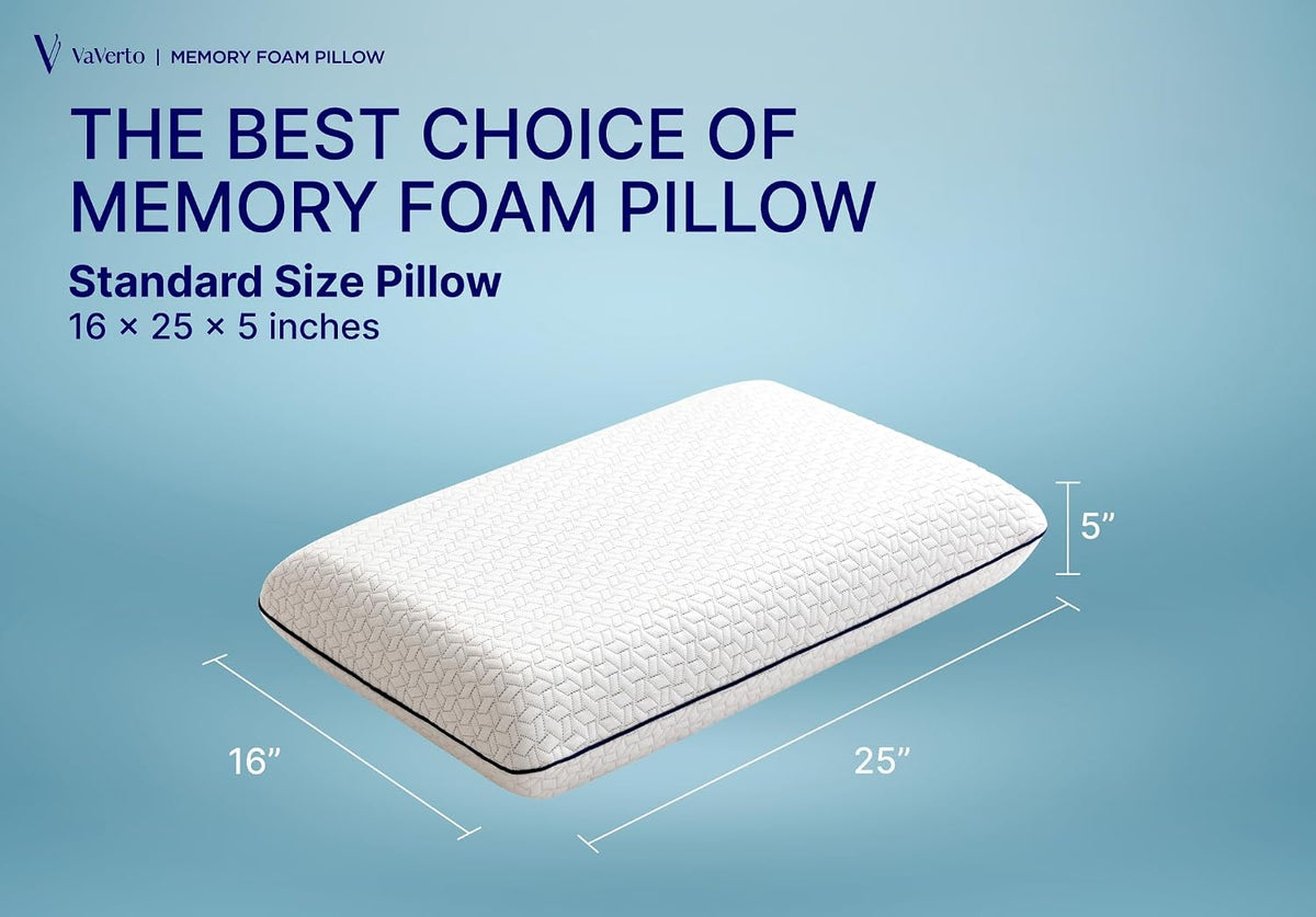 Camping Pillow - Backpacking Memory Foam Travel Pillow 1-Pack