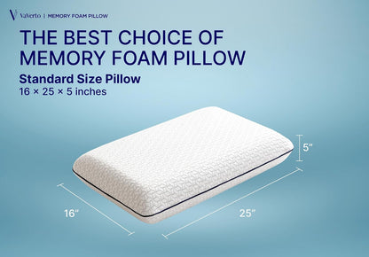 Camping Pillow - Backpacking Memory Foam Travel Pillow 1-Pack