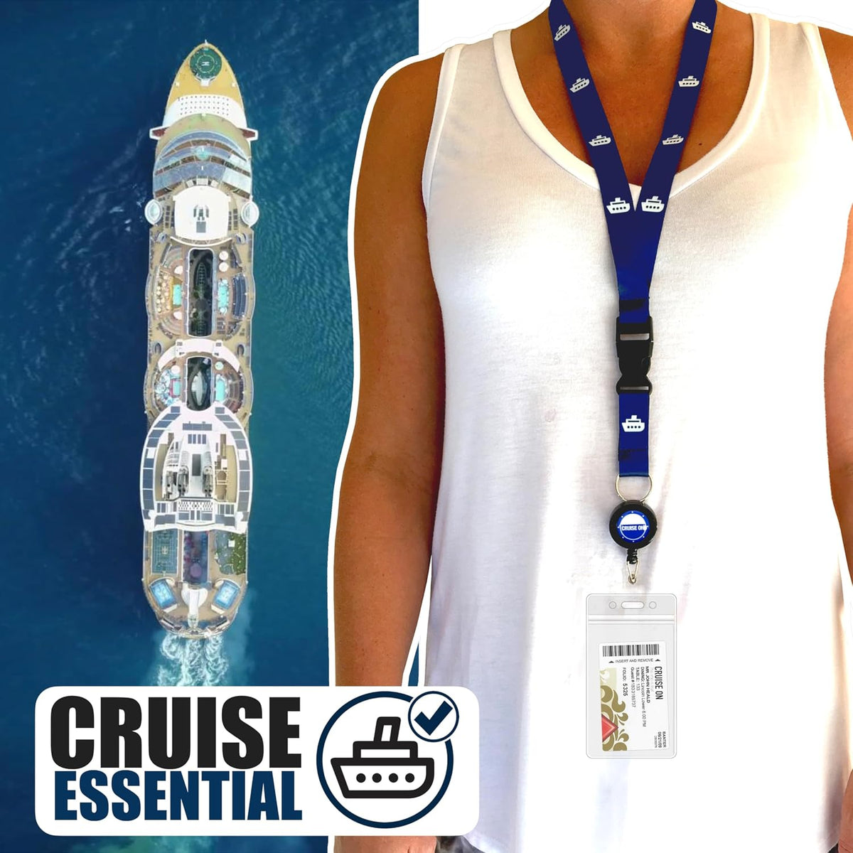Royal Caribbean Luggage Tag Holders (4 Pack), Clear & Waterproof