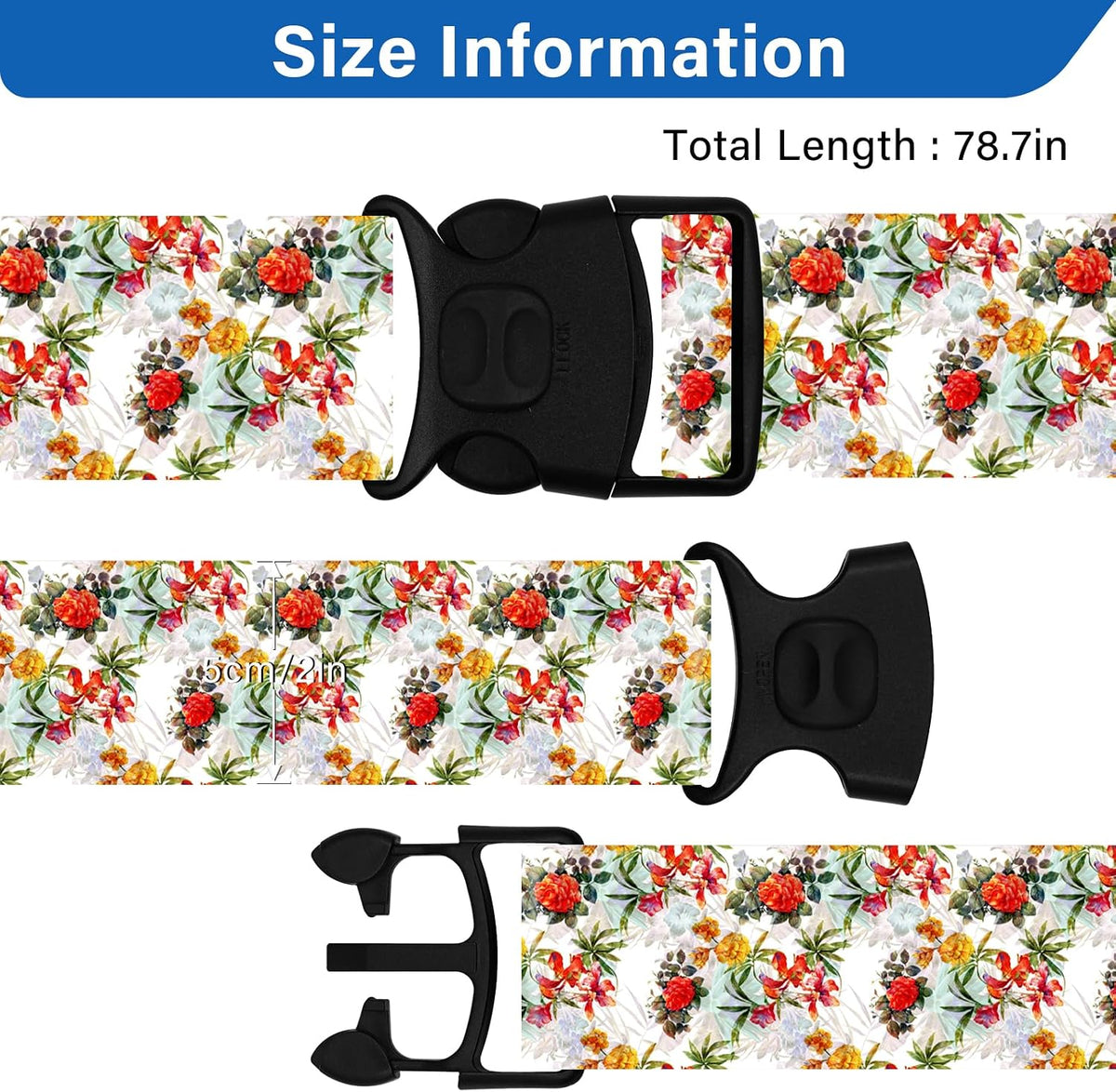 2 Pack Luggage Straps for Suitcases, Adjustable Travel Belt with Double Lock and Quick Release Buckle, Heavy Duty Nylon Bag Packing Strap, Bright Identifiers Business Travel Accessories-Colorful Block - Colors B