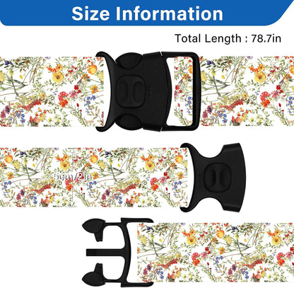 2 Pack Luggage Straps for Suitcases, Adjustable Travel Belt with Double Lock and Quick Release Buckle, Heavy Duty Nylon Bag Packing Strap, Bright Identifiers Business Travel Accessories-Colorful Block - Colors B