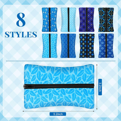 8 Pcs Pocket Tissue Holder Purse Travel Tissue Holder Zipper Enclosed