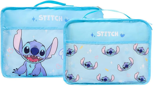 Disney Stitch Compression Packing Cubes, 2-Pack Travel Organizer Bag