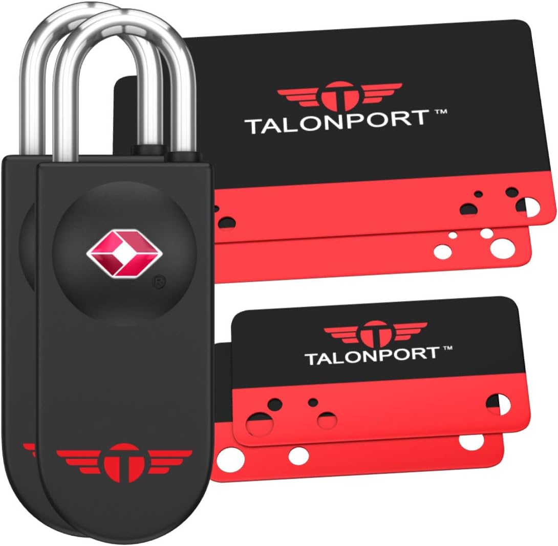 Keyless TSA Approved Suitcase Luggage Locks, Blue
