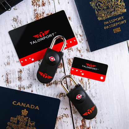 Keyless TSA Approved Suitcase Luggage Locks, Blue