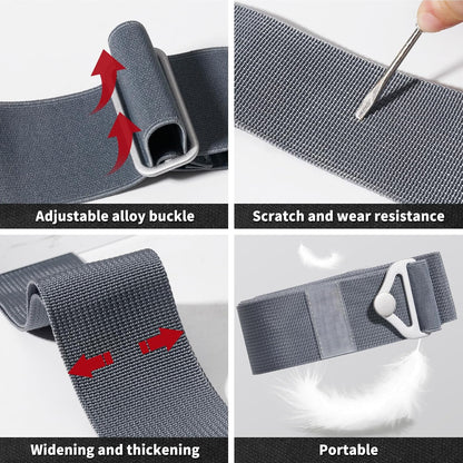 2-in-1 Travel Belt for Luggage Straps Add a Bag Bungees Luggage Strap Over Handle Suitcases Belt for Carry On Bag Elastic Belt Adjustable Suitcase Strap Airport Travel Accessories Black