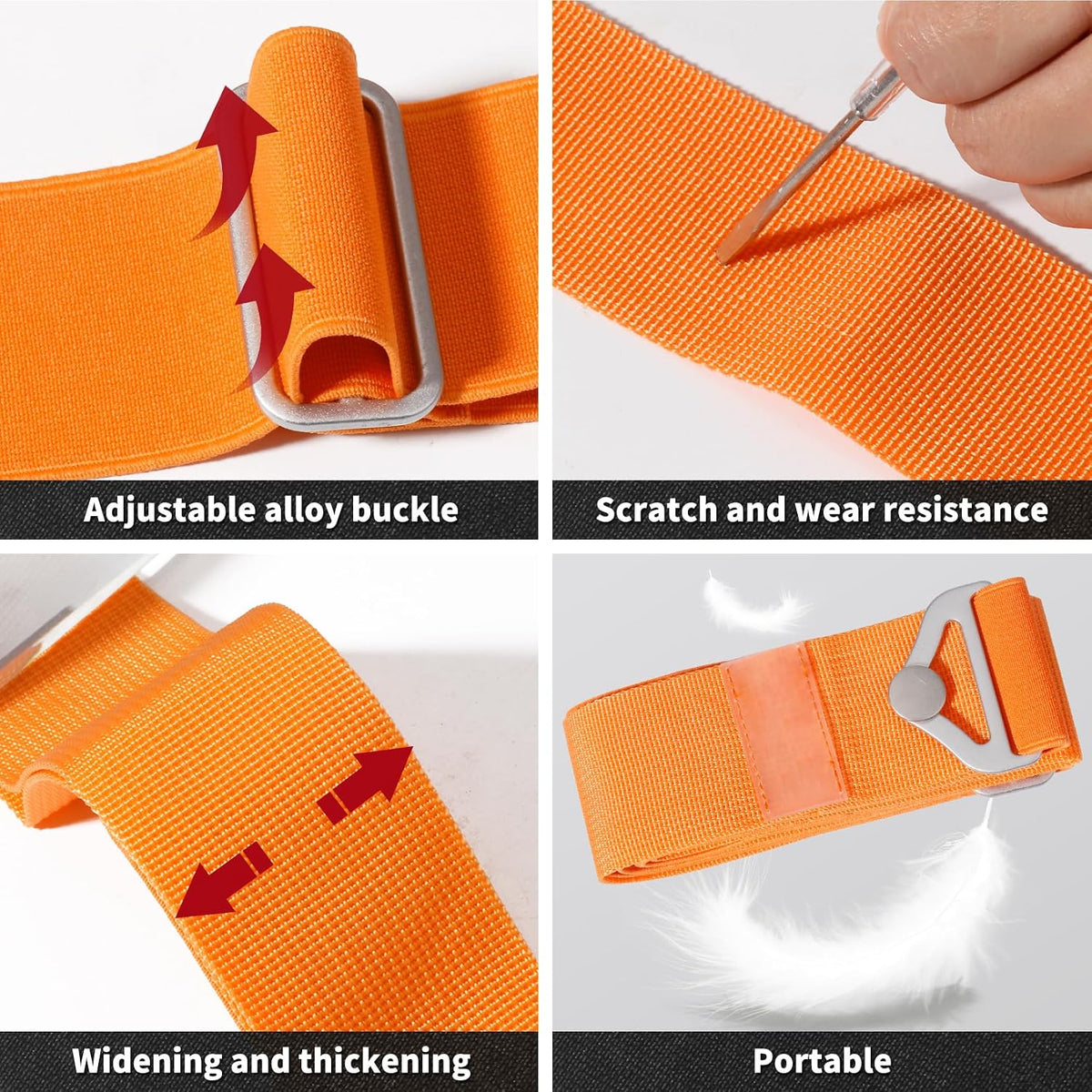 2-in-1 Travel Belt for Luggage Straps Add a Bag Bungees Luggage Strap Over Handle Suitcases Belt for Carry On Bag Elastic Belt Adjustable Suitcase Strap Airport Travel Accessories Black