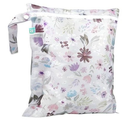 Bumkins Waterproof Wet Bag for Baby, Travel, Swim Suit, Cloth Diapers, Pump Parts, Pool, Beach, Gym Clothes, Toiletry, Hook to Stroller, Daycare, Zipper Reusable Wetdry Packing Pouch, Jungle