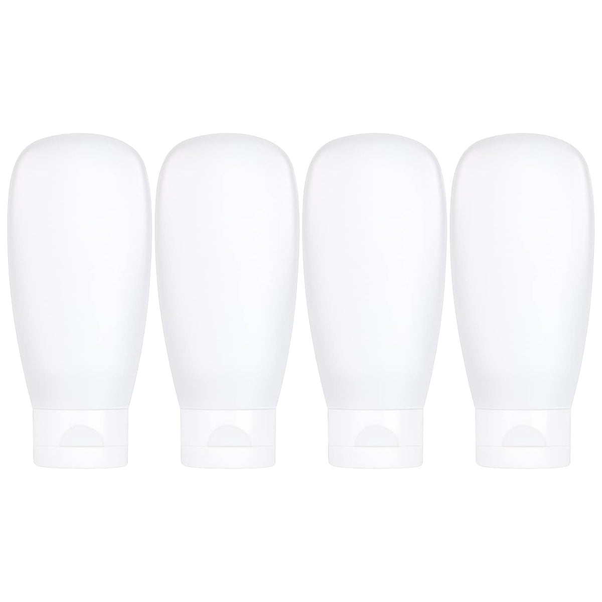TSA Approved Travel Bottles Set for Toiletries Travel Size Containers Kit 4 Pack Portable Leak Proof Refillable Squeeze Cosmetic Airplane Essential Shampoo Hair Conditioner Body Lotion Bath Shower Gel
