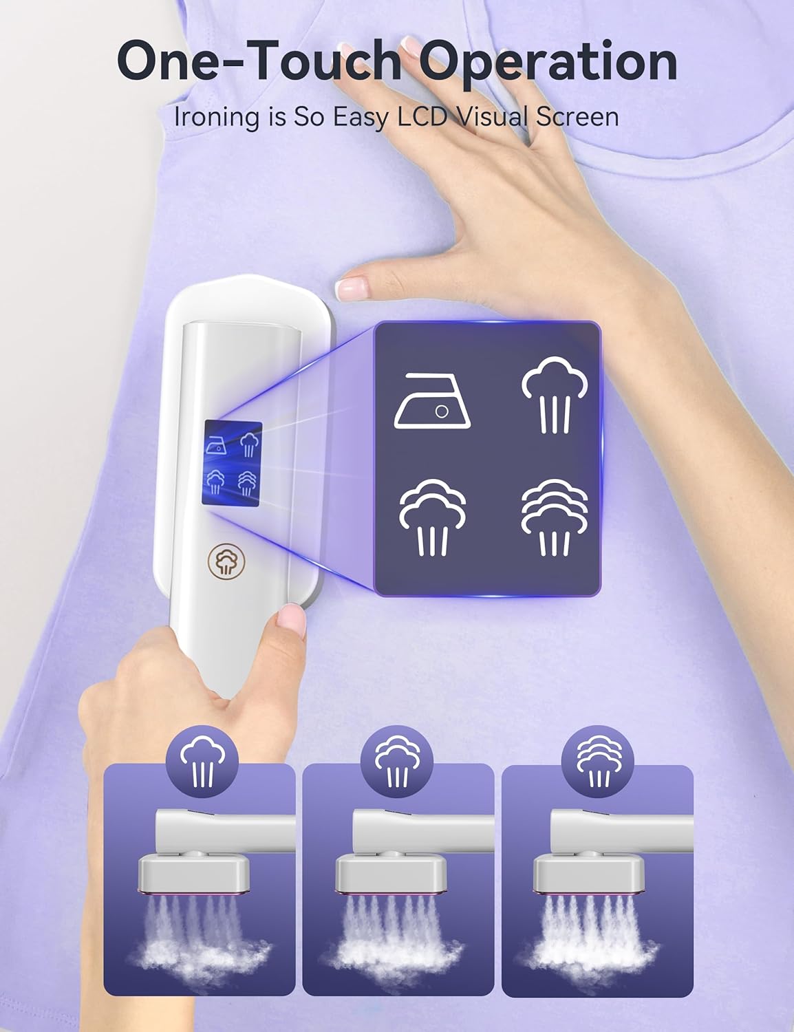 Steamer for Clothes Portable 2-in-1 Travel Steamer Iron for Clothes