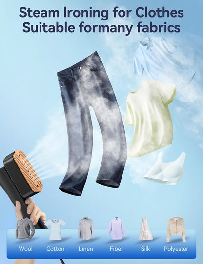 Steamer for Clothes Portable 2-in-1 Travel Steamer Iron for Clothes