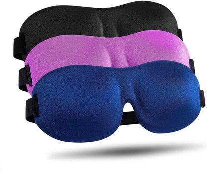 Sleep Mask for Side Sleeper 3 Pack, Blackout 3D Eye Mask