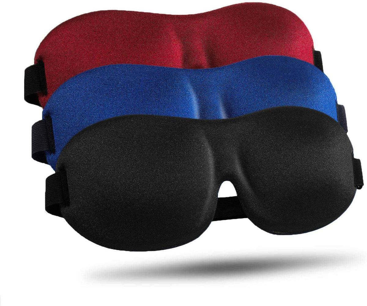 Sleep Mask for Side Sleeper 3 Pack, Blackout 3D Eye Mask