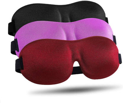 Sleep Mask for Side Sleeper 3 Pack, Blackout 3D Eye Mask