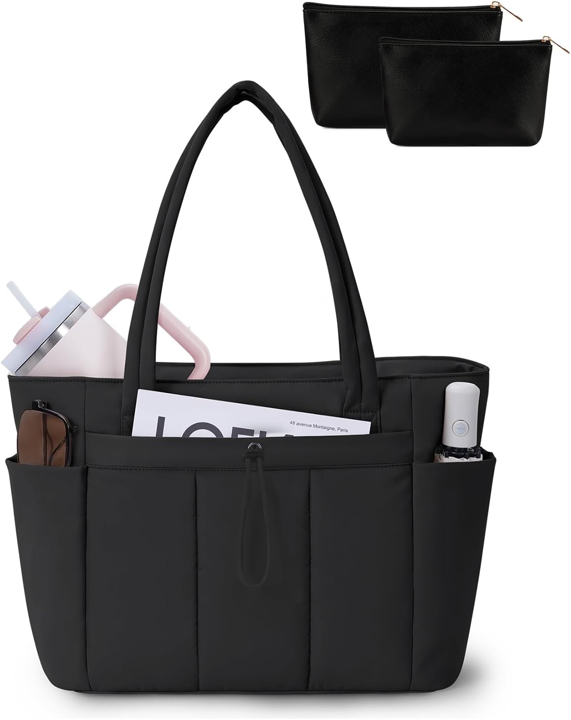 Tote Bag for Women, Puffy Handbags for Work, Travel, Nurse