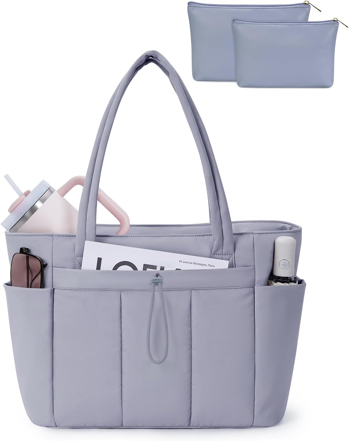 Tote Bag for Women, Puffy Handbags for Work, Travel, Nurse