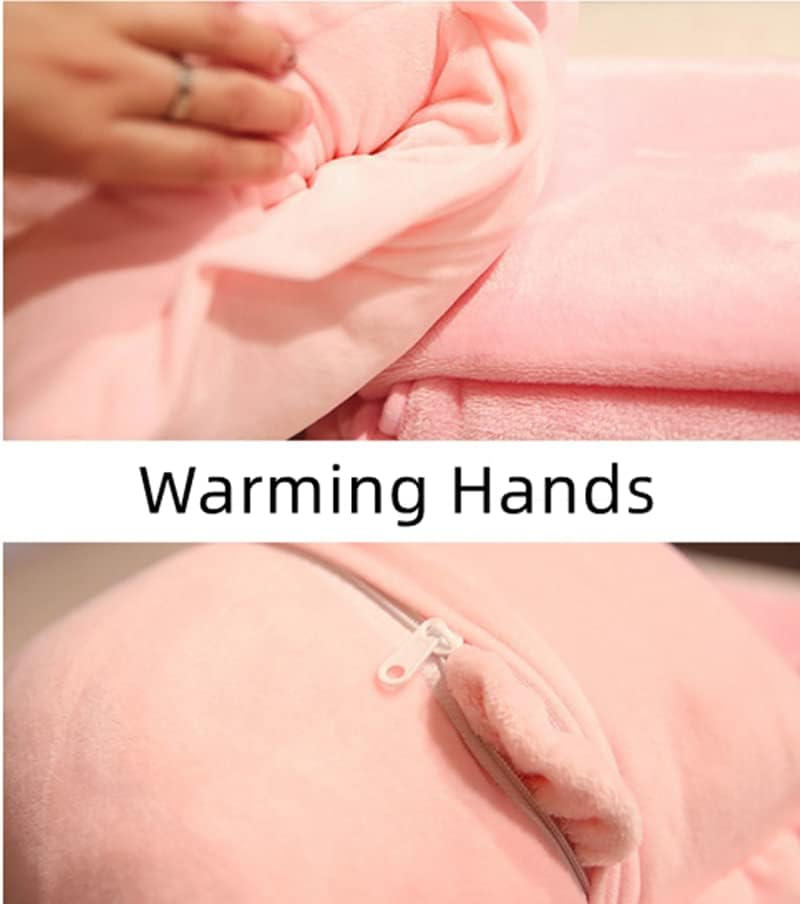 15inch Pink Strawberry Stuffed Fruit Travel Pillow Blanket,Travel Set