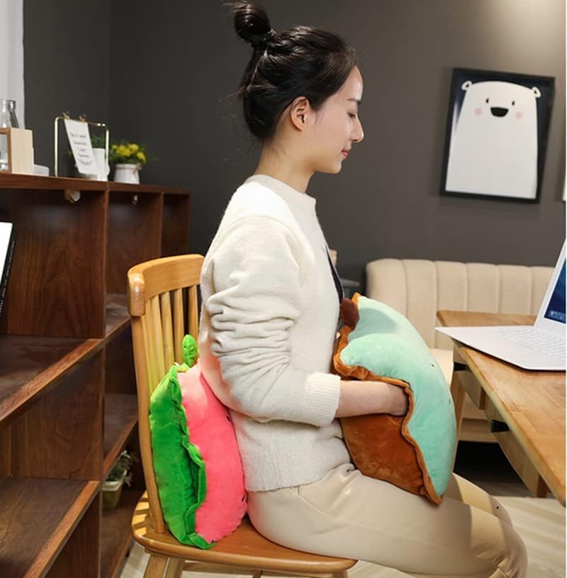 15inch Pink Strawberry Stuffed Fruit Travel Pillow Blanket,Travel Set