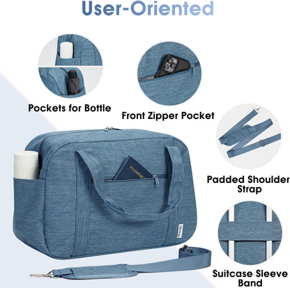 Carry on Duffle Bag Underseat for Airplane, Personal Item Travel Bag