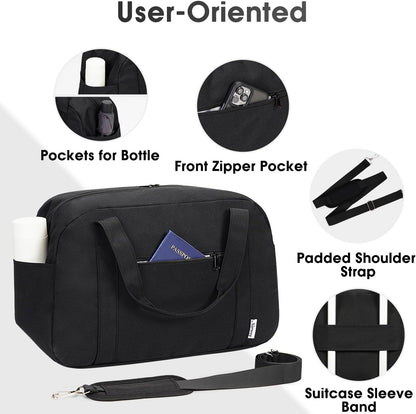 Carry on Duffle Bag Underseat for Airplane, Personal Item Travel Bag