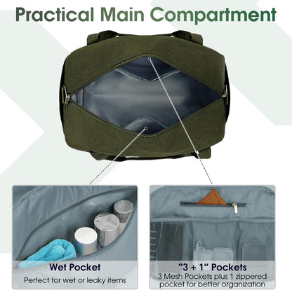 Carry on Duffle Bag Underseat for Airplane, Personal Item Travel Bag