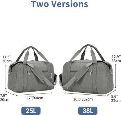 Carry on Duffle Bag Underseat for Airplane, Personal Item Travel Bag