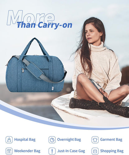 Carry on Duffle Bag Underseat for Airplane, Personal Item Travel Bag
