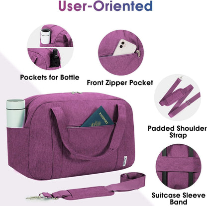 Carry on Duffle Bag Underseat for Airplane, Personal Item Travel Bag