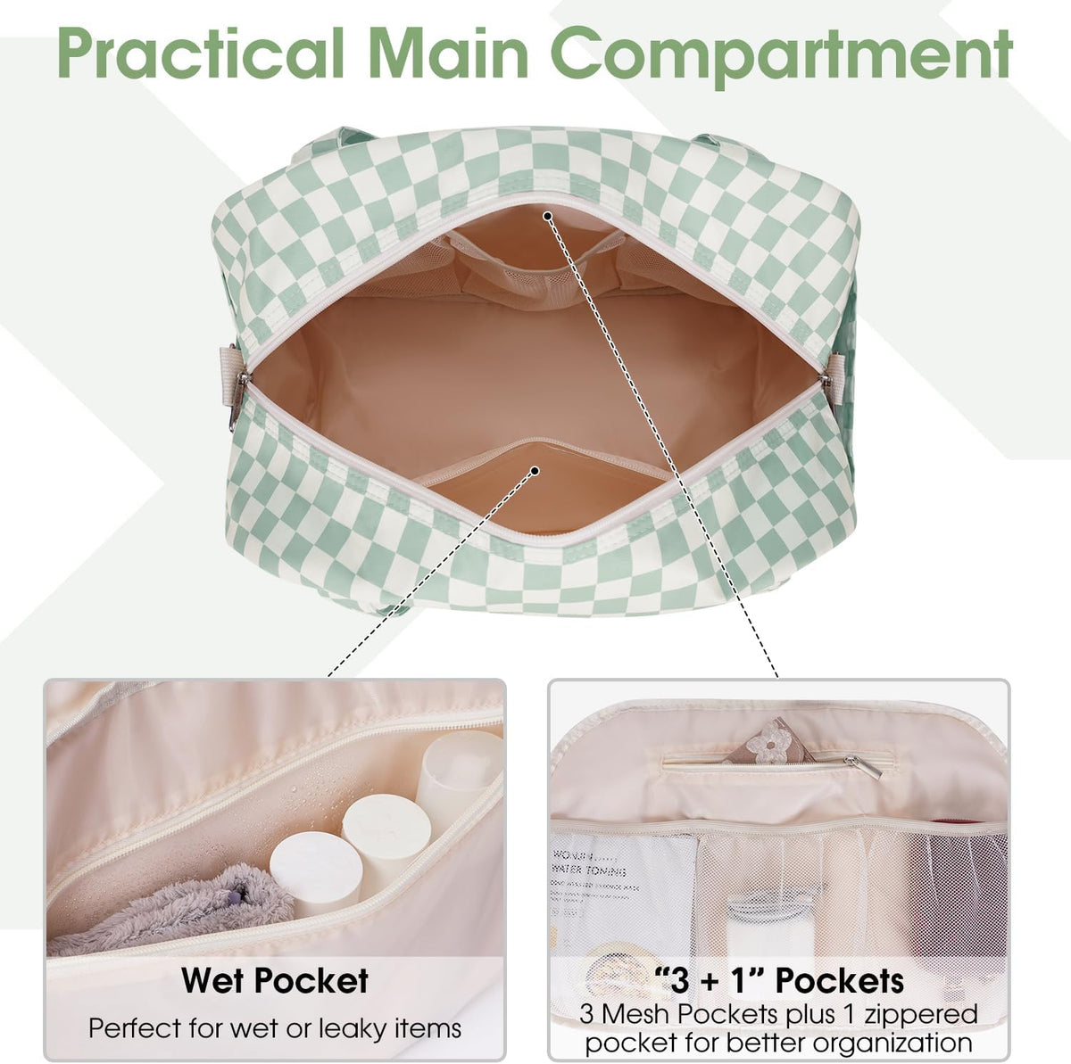 Carry on Duffle Bag Underseat for Airplane, Personal Item Travel Bag