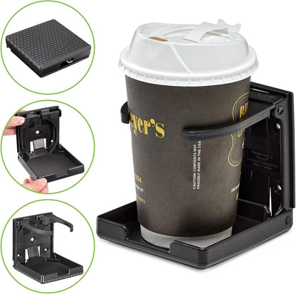 2pcs Boat Cup Holder 2.36''-3.94'' (60-100mm) Plastic Foldable