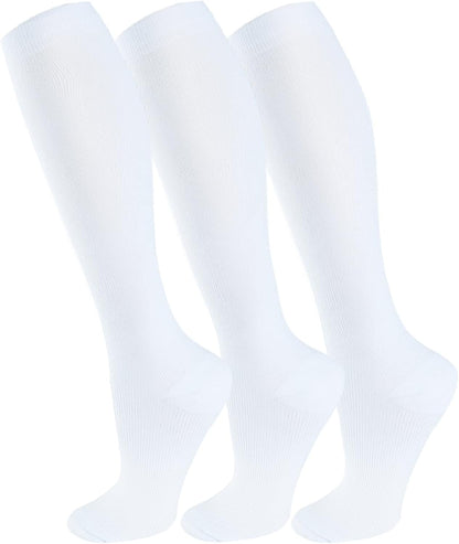 FuelMeFoot 3 Pack Copper Compression Socks - Compression Socks Women & Men Circulation - Best for Medical,Running,Athletic