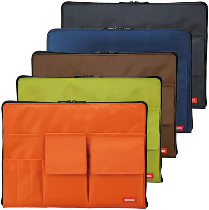 LIHITLAB Laptop Sleeve with Storage Pockets (Bag-in-Bag), 10 x 13.8 Inches, Black (A7554-24)