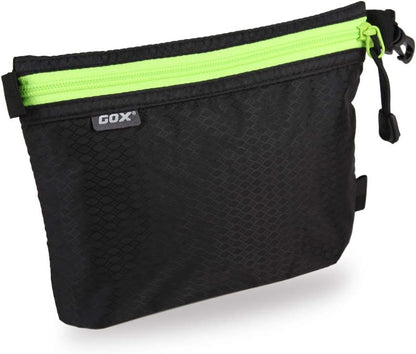 GOX Travel Toiletry Bag, Carry On Small Zipper Pouch, Cosmetic Kit Makeup, Digital Bag, Water Repellent Nylon (Orange)