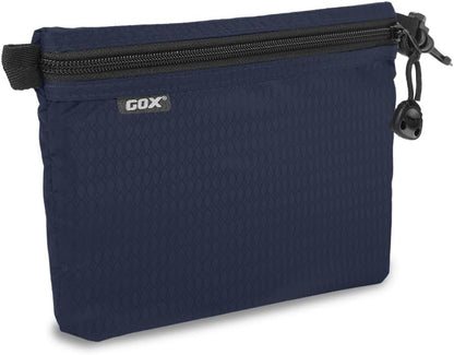 GOX Travel Toiletry Bag, Carry On Small Zipper Pouch, Cosmetic Kit Makeup, Digital Bag, Water Repellent Nylon (Orange)