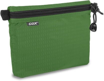 GOX Travel Toiletry Bag, Carry On Small Zipper Pouch, Cosmetic Kit Makeup, Digital Bag, Water Repellent Nylon (Orange)