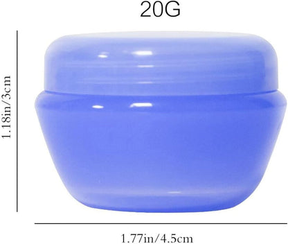 Travel Accessories Toiletry Containers, 1 oz Plastic Little Jars for Creams, Compact Travel Size Containers with Leak proof Lids for Face Hand Body Cream (6 Pieces)