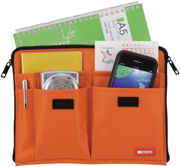 LIHITLAB Laptop Sleeve with Storage Pockets (Bag-in-Bag), 10 x 13.8 Inches, Black (A7554-24)