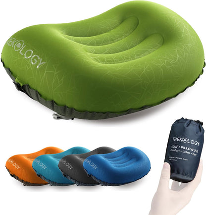 Aluft 2.0 Small Inflatable Camping Pillow for Backpacking, Travel